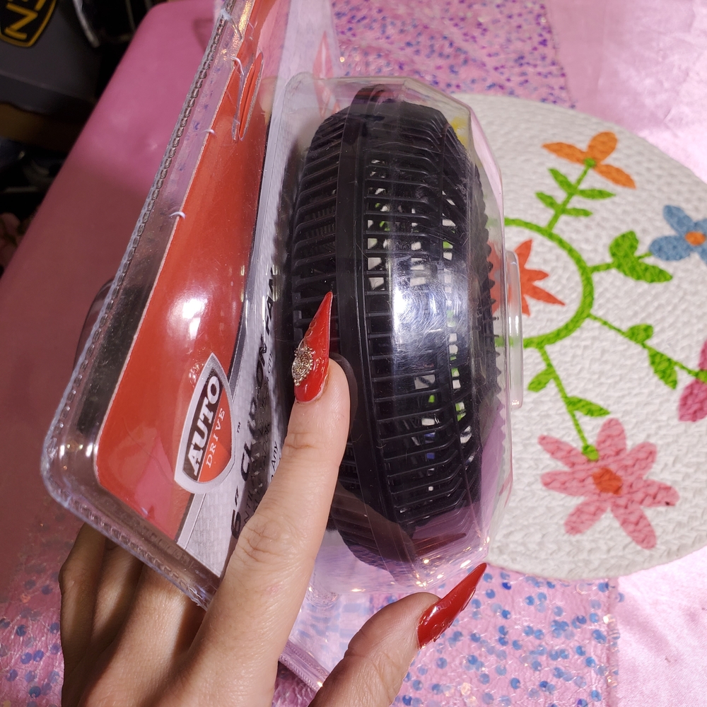 Auto Drive 6" Electronics Vehicle Clip-On Summer Travel Auto Car Fan NIB NWT - Picture 5 of 12